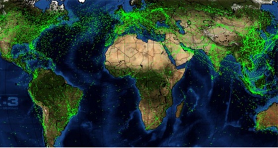 İşte Dünya'nın gökyüzü trafiği!