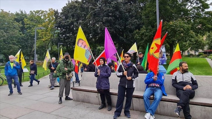 İsveç'te terör örgütü YPG/PKK yandaşları gösteri yaptı