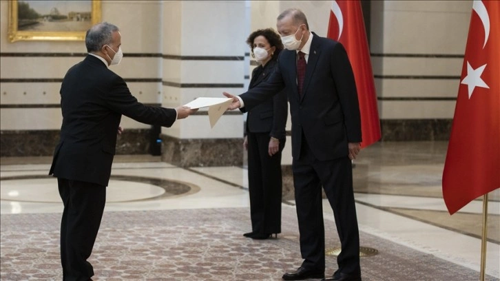 İtalya'nın Ankara Büyükelçisi Marrapodi Cumhurbaşkanı Erdoğan'a güven mektubu sundu