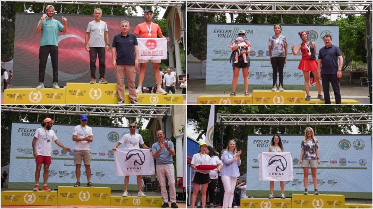 İzmir'de Efeler Yolu Ultra Trail yarışları tamamlandı