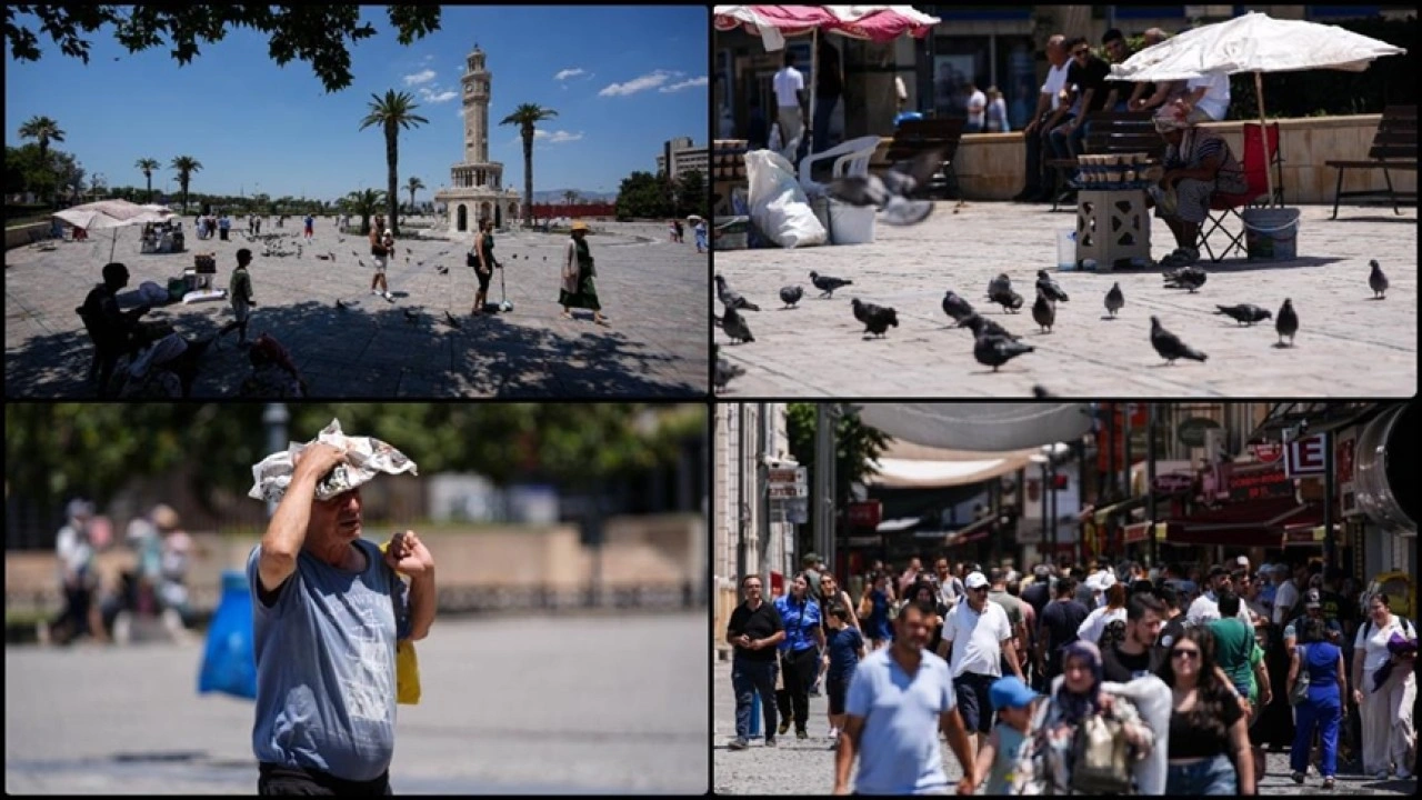 İzmir'de sıcak hava bunaltıyor