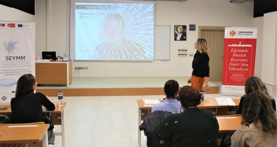 İzmir Kavram MYO&#039;da SEYMM Projesi anlatıldı