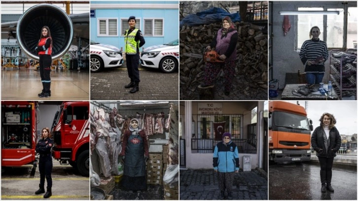 Jandarmadan tır şoförlüğüne kadınlar her alanda başarıyla çalışıyor