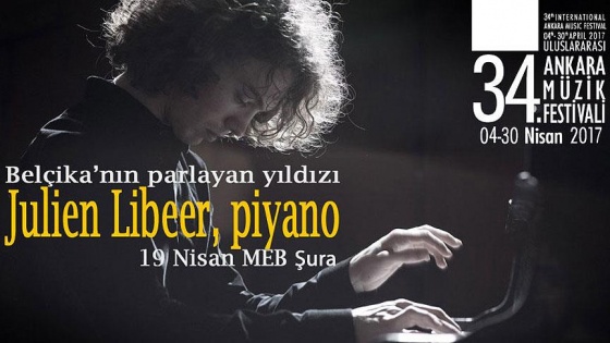 Julien Libeer 34. Uluslararası Ankara Müzik Festivali'nde