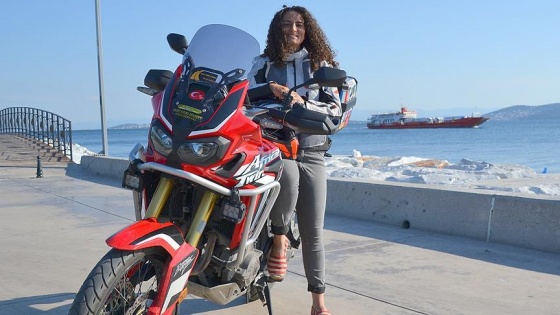 Kadın akademisyen motosikletiyle dünya turunda