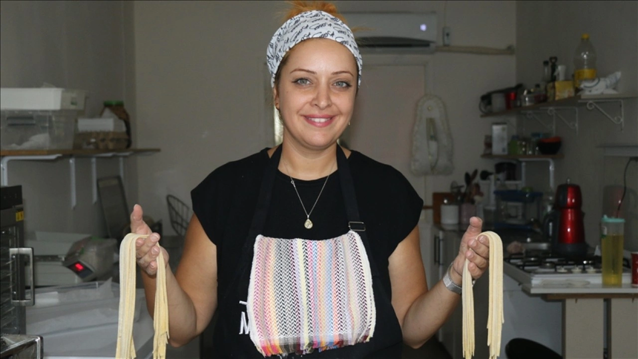Kadın girişimci makarna imalathanesi kurma hayalini destekle gerçekleştirdi