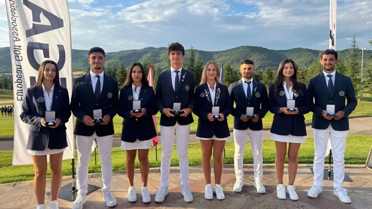 Kadın ve erkek golf milli takımları, Avrupa Takımlar Shield Şampiyonası'nda podyuma çıktı