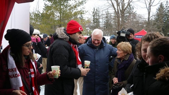 Kanada’daki geleneksel kış kutlamasında Türk sahlepine ilgi