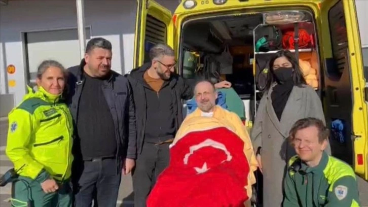 Kanser hastası Türk, İsveç'ten ambulans uçakla Türkiye'ye nakledildi