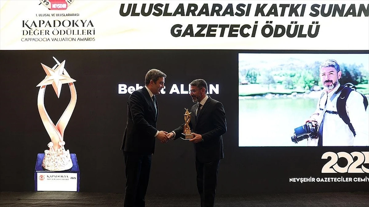 'Kapadokya Değer &Ouml;d&uuml;lleri' sahiplerine verildi