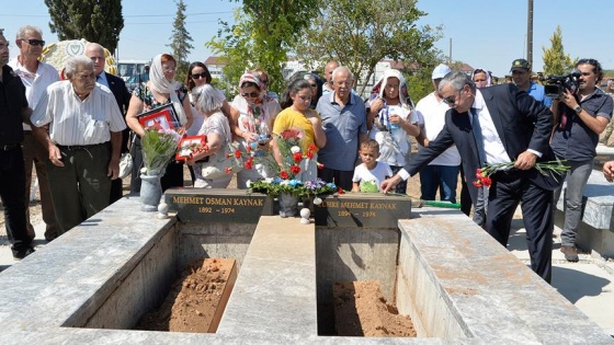 Kıbrıs şehitlerine 44 yıl sonra cenaze töreni