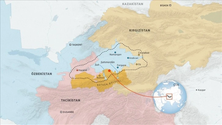 Kırgız-Tacik sınırının yaklaşık 18 kilometresi daha belirlendi