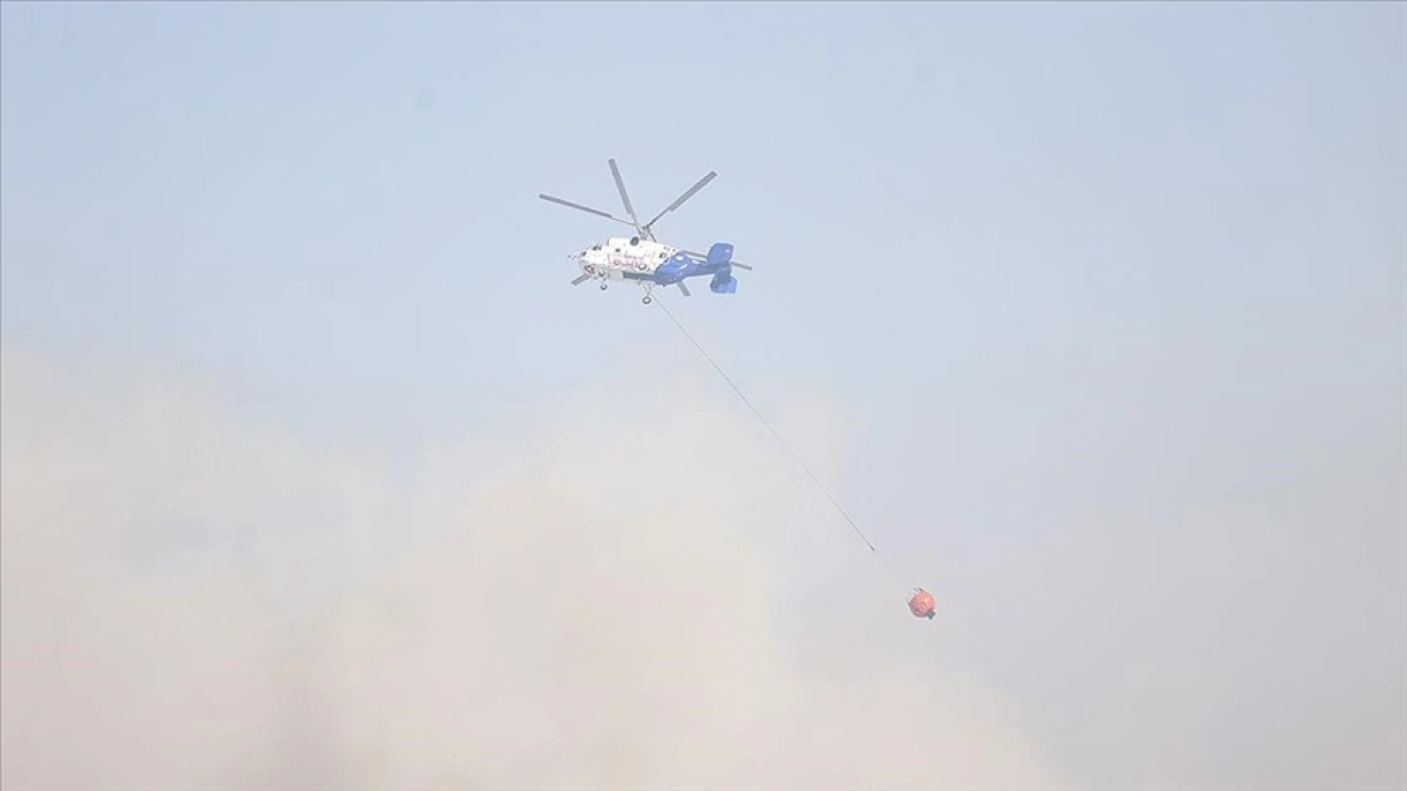 Kırklareli ve Uşak'taki orman yangınlarına havadan ve karadan müdahale ediliyor