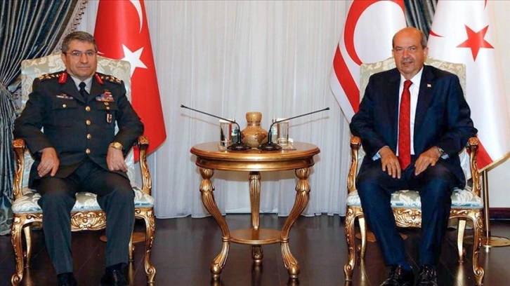 KKTC Cumhurbaşkanı Tatar, Orgeneral Bayraktaroğlu'nu kabul etti