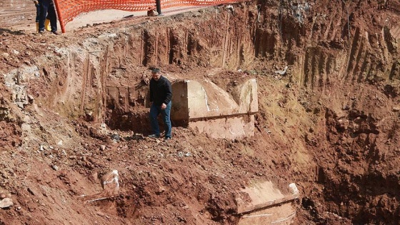 Kocaeli'de Roma dönemine ait lahit mezarlar bulundu
