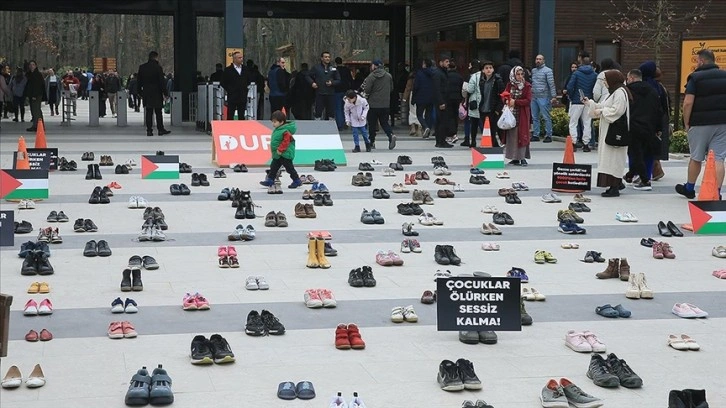 Kocaeli'de, Gazze'de öldürülen çocuklar için 