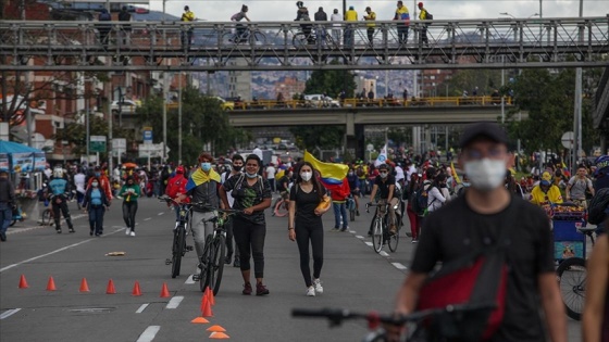 Kolombiya'da hükümete yönelik protestolar 22. gününde devam ediyor