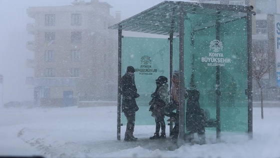 Konya'da eğitime kar engeli