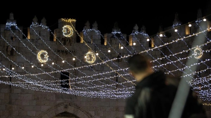 Kudüs’ün Eski Şehir bölgesi Ramazan ayı için süslendi