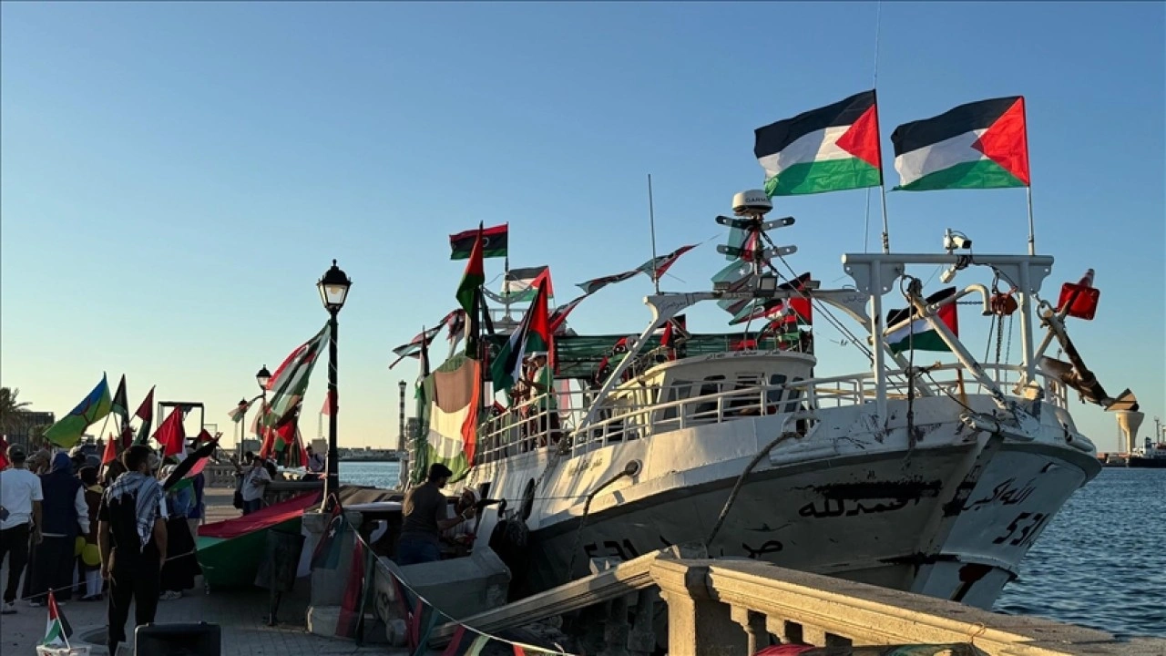 Libya'dan "Ömer Muhtar" gemisi Küresel Sumud Filosu'na katılmak üzere yola çıkıy