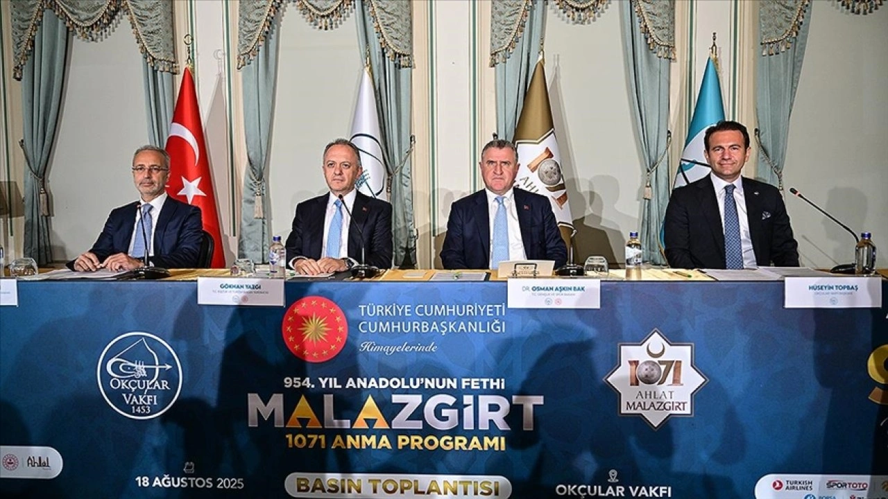 Malazgirt Zaferi'nin 954. yıl dönümü etkinlikleriyle ilgili basın toplantısı düzenlendi