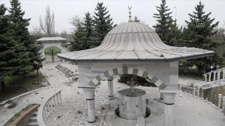 Mariupol'deki Türk camisinin bazı bölümleri çatışmalarda hasar gördü