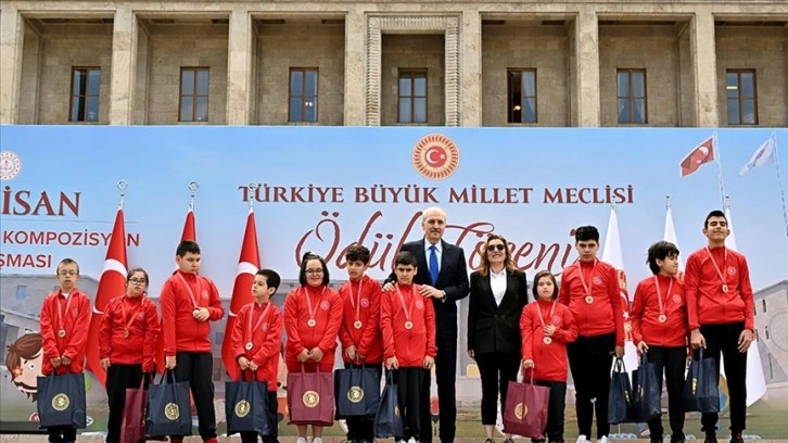 Meclis'te, "23 Nisan Ulusal Egemenlik" temalı yarışmaların ödül töreni düzenlendi