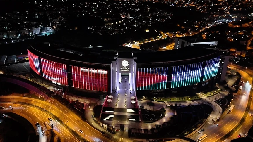 Medipol &Uuml;niversitesinden Filistin'e destek mesajı