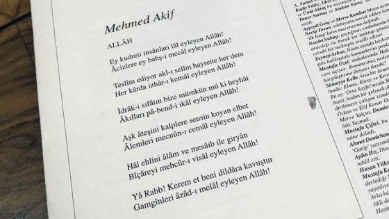 'Mehmet Akif'in yeni bir şiirinin bulunması kültür açısından önemli'
