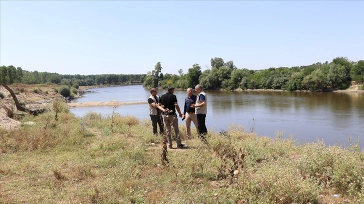 Meriç Nehri'nde kuraklık nedeniyle kontrollü sulamaya geçildi
