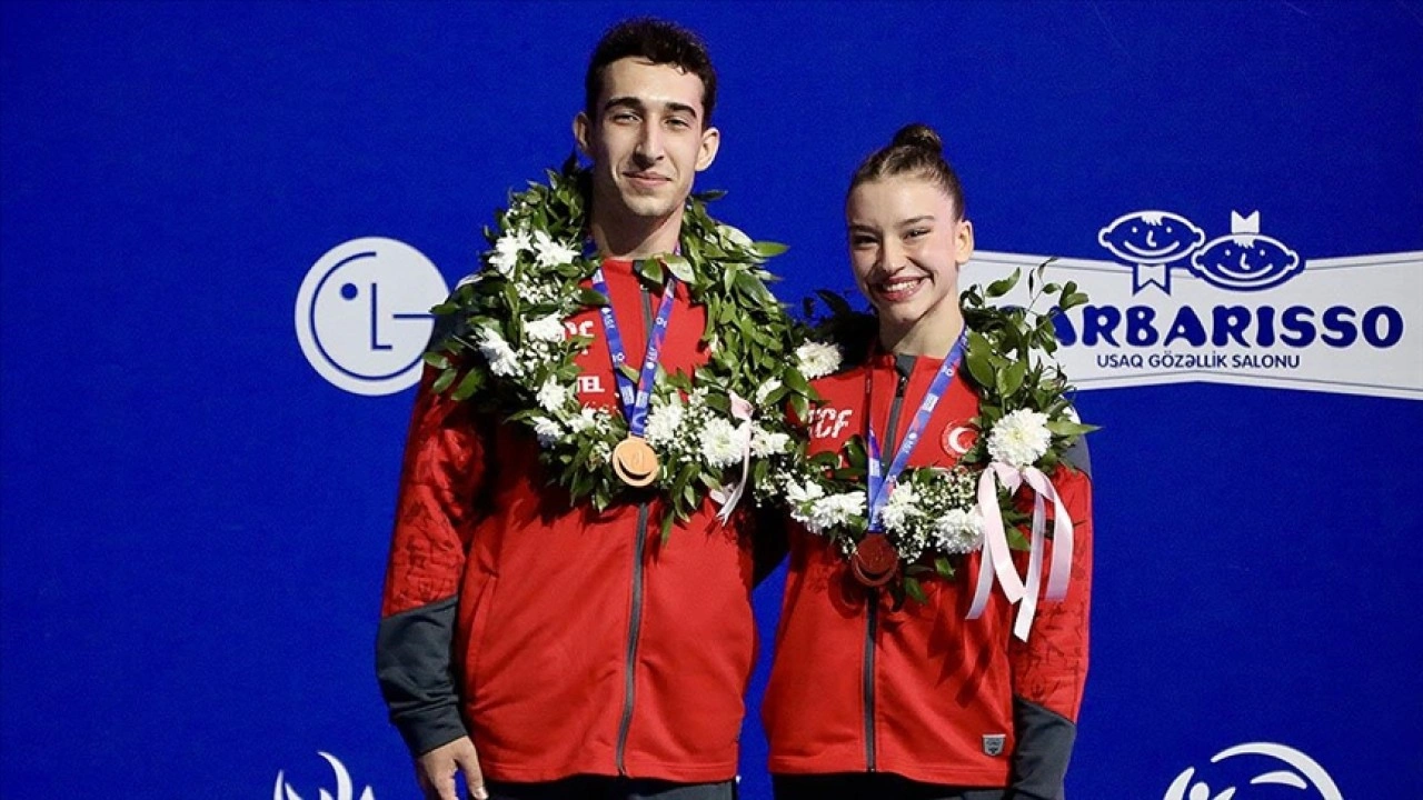 Milli aerobik cimnastikçiler, Avrupa Şampiyonası'nda 2 madalya kazandı