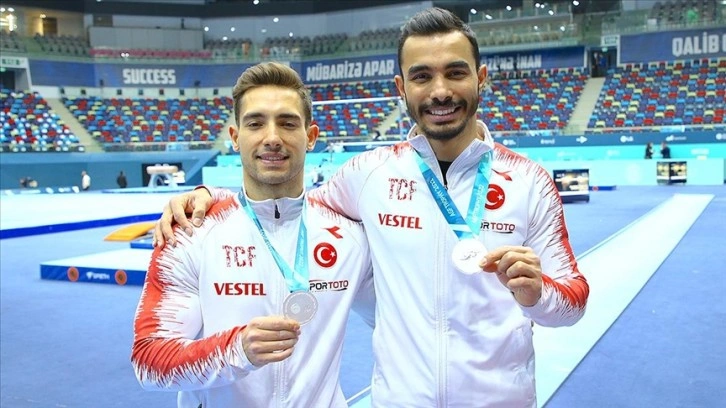 Milli cimnastikçiler Ferhat Arıcan ve İbrahim Çolak, Bakü'deki performanslarından memnun