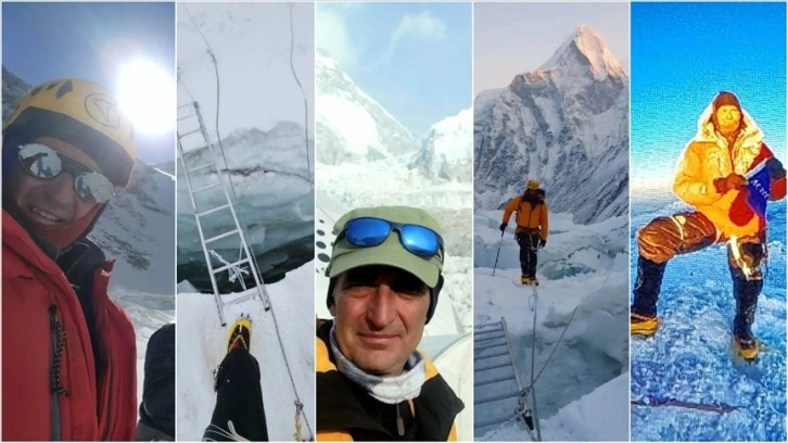 Milli dağcı Tunç Fındık, Everest Dağı'nın zirvesine tırmandı