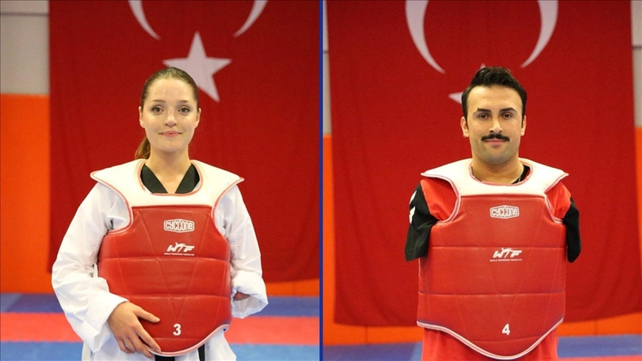 Milli para tekvandocular Zehra ve Fatih dünya şampiyonasına birlikte hazırlanıyor
