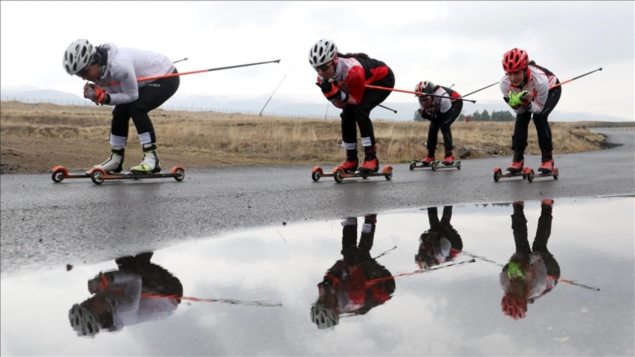 Milli sporcular, olimpiyatlara ve uluslararası müsabakalara asfaltta hazırlanıyor