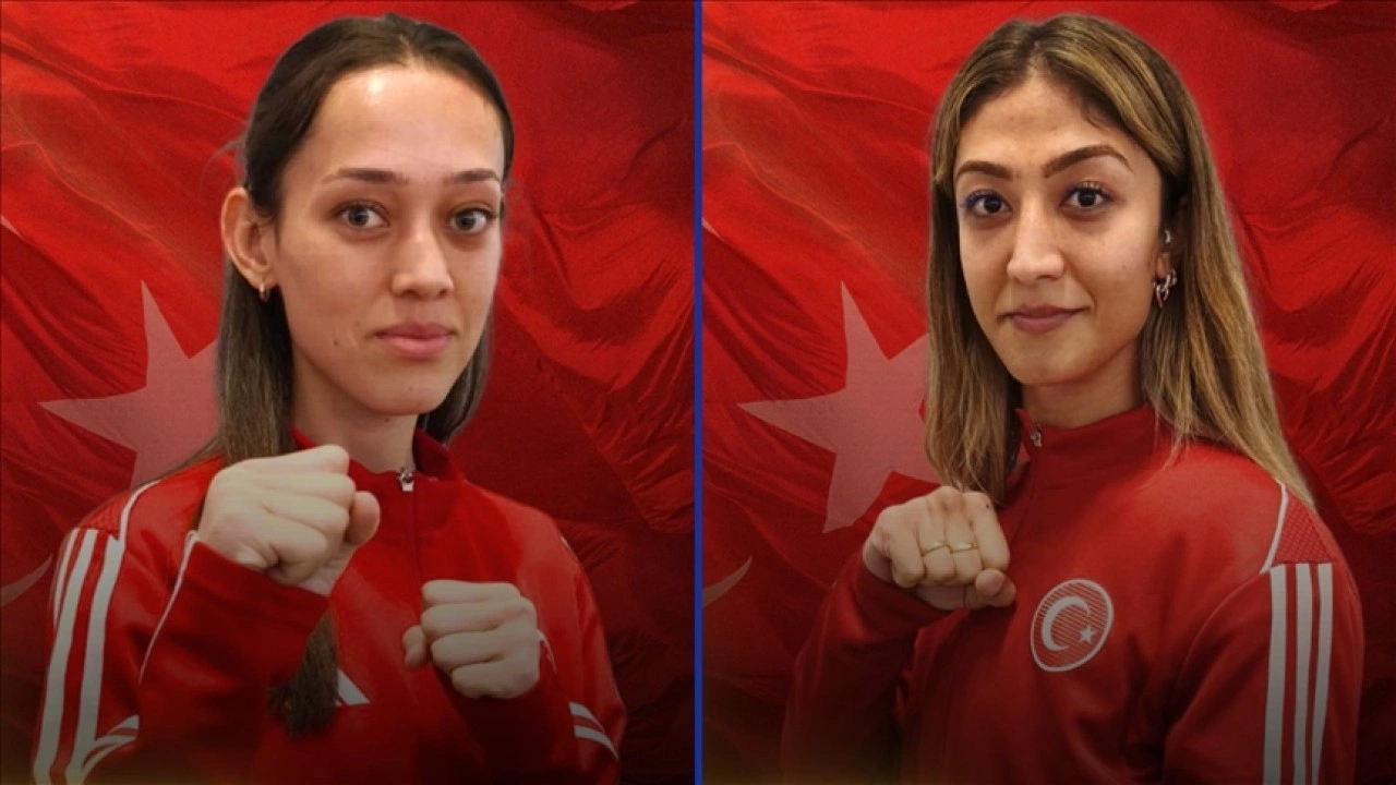 Milli tekvandocular Emine Göğebakan ve Nafia Kuş Aydın, dünya şampiyonu oldu