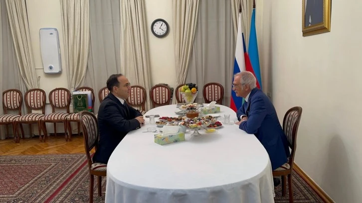 Moskova Büyükelçisi Bilgiç, Azerbaycan Büyükelçisi Bülbüloğlu ile görüştü