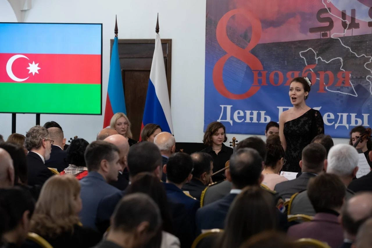 Moskova’da Azerbaycan’ın Zafer Bayramı kutlandı