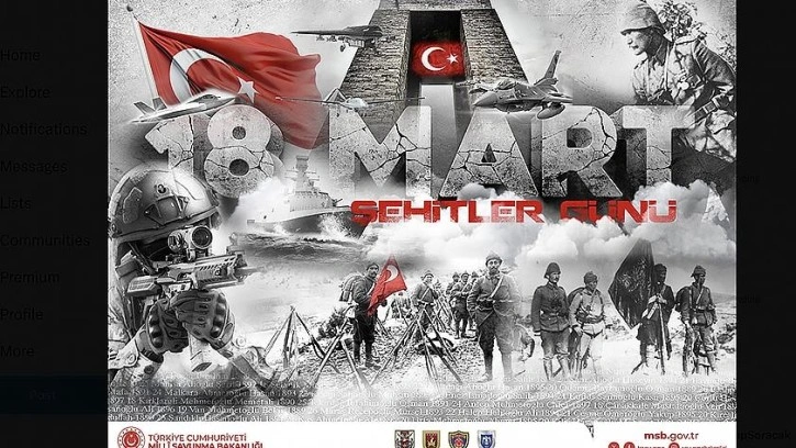 MSB'den 18 Mart Şehitleri Anma Günü ve Çanakkale Deniz Zaferi mesajı