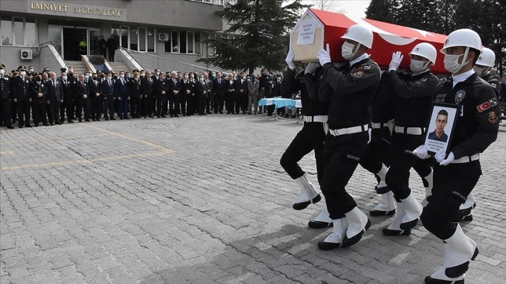 Muğla'da şehit olan polis memuru Aydın'da son yolculuğuna uğurlandı