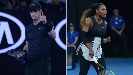 Murray ve Serena Williams ilk sırada