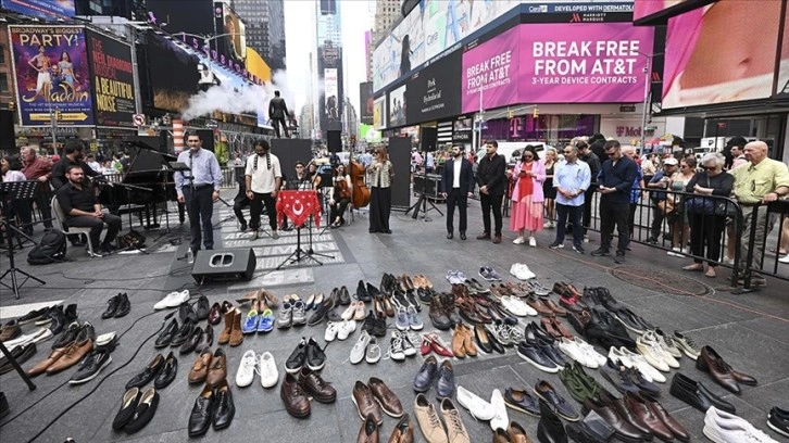 New York'un Times Meydanı'nda 15 Temmuz anma programı düzenlendi