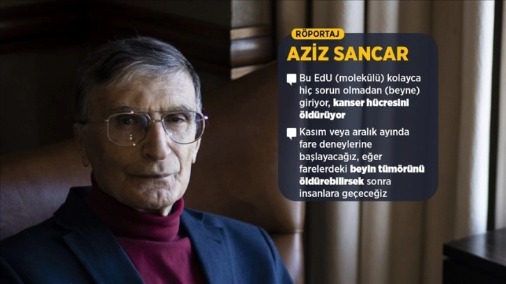 Nobel ödüllü Prof. Dr. Sancar, beyin kanseri çalışmasını anlattı