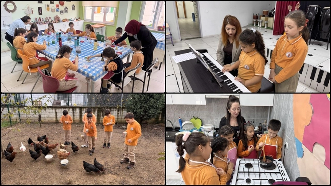 Öğrenciler gündelik yaşam pratiklerini eğlenerek ve yaşayarak deneyimliyor