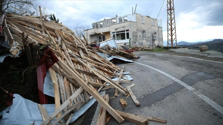 Ordu'da fırtına sonrası hasar tespitine başlandı