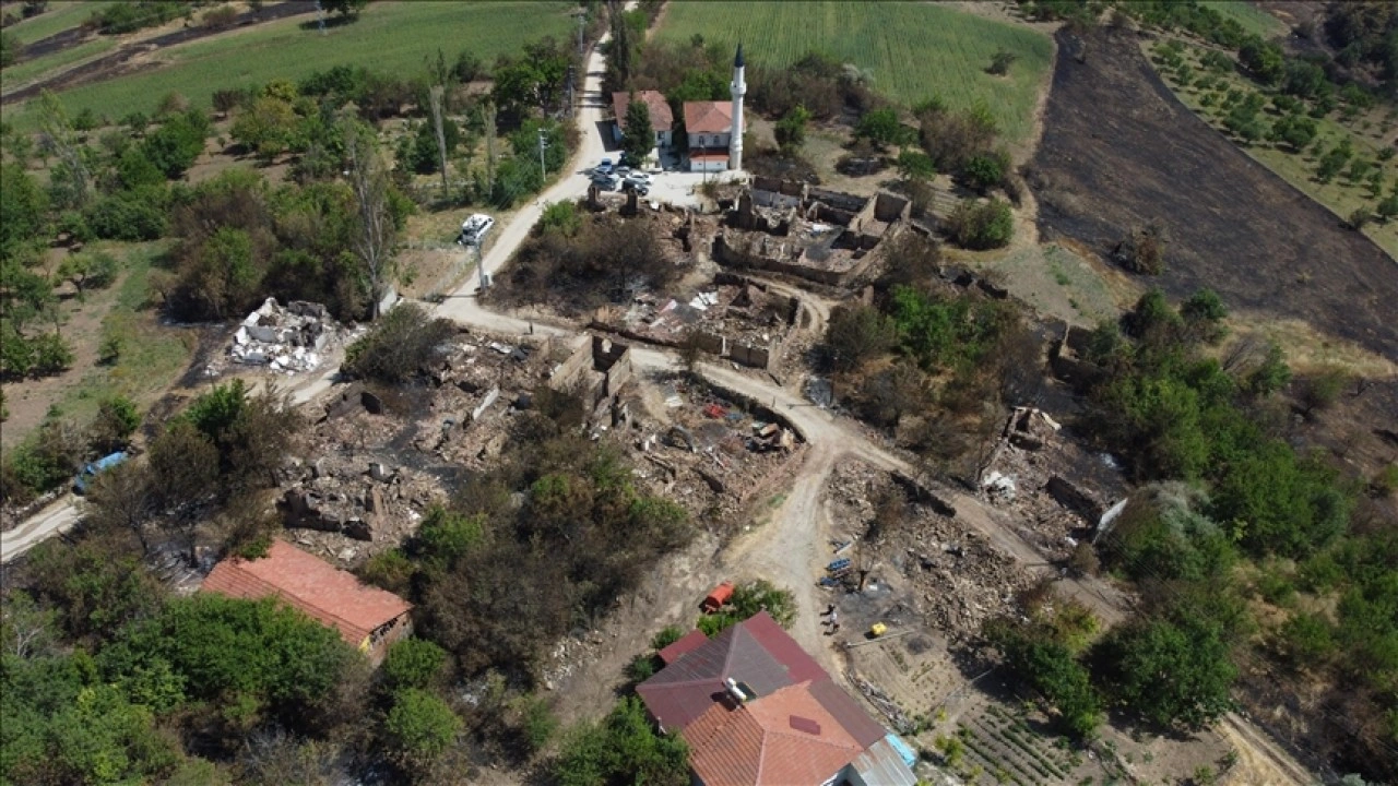 Orman yangınında evlerini kaybeden Bilecikli ailelerin konutları yıllar önce de yanmış