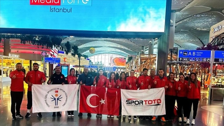 Özel sporcular Avrupa ve dünya salon atletizm şampiyonaları için yola çıktı