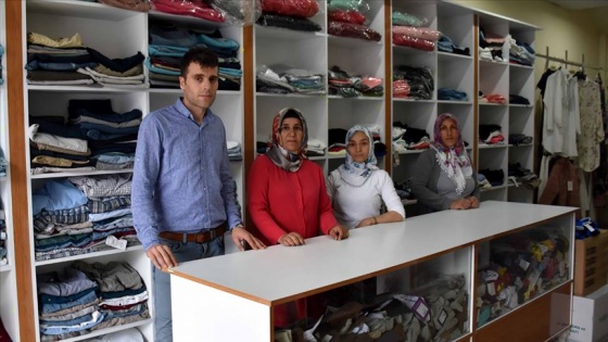 PKK'lı teröristlerin yaktığı iş yeri 'Hayır Çarşısı' oldu