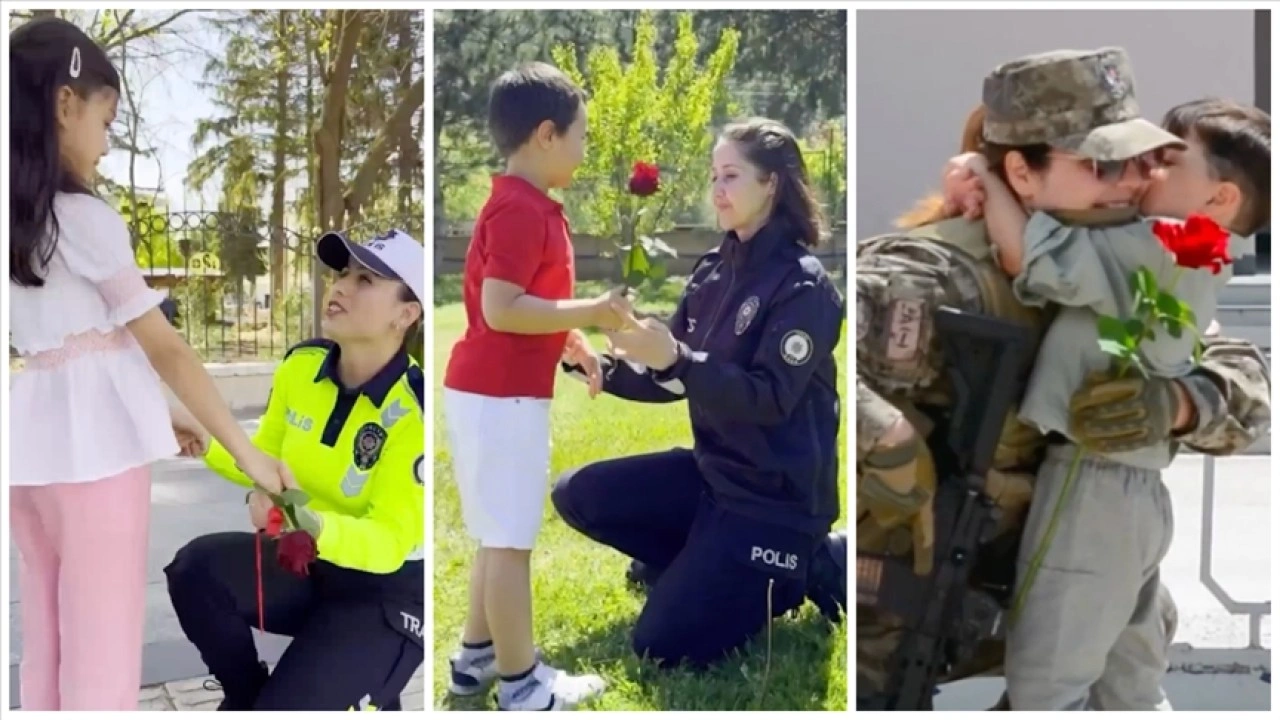 Polislerden Anneler Günü'ne özel klip