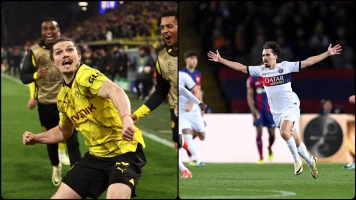 PSG ve Borussia Dortmund, UEFA Şampiyonlar Ligi'nde yarı finale yükseldi